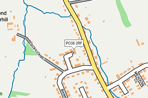 PO38 2RF map - OS OpenMap – Local (Ordnance Survey)