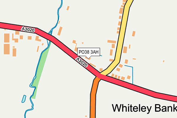 PO38 3AH map - OS OpenMap – Local (Ordnance Survey)