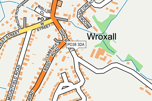 PO38 3DA map - OS OpenMap – Local (Ordnance Survey)