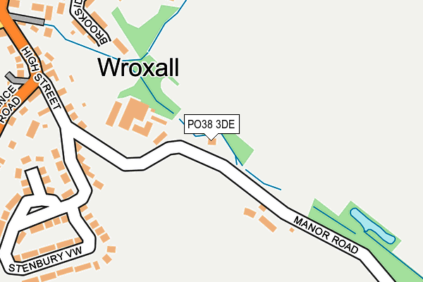 PO38 3DE map - OS OpenMap – Local (Ordnance Survey)