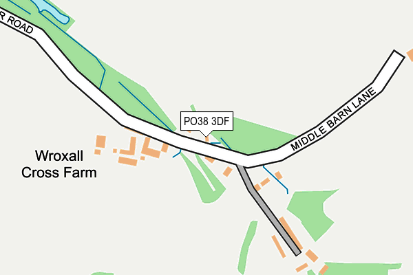 PO38 3DF map - OS OpenMap – Local (Ordnance Survey)