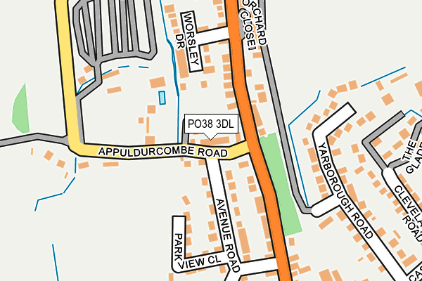 PO38 3DL map - OS OpenMap – Local (Ordnance Survey)