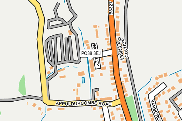 PO38 3EJ map - OS OpenMap – Local (Ordnance Survey)