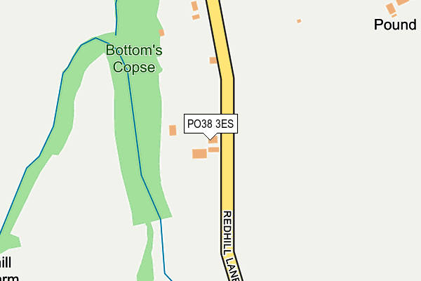 PO38 3ES map - OS OpenMap – Local (Ordnance Survey)