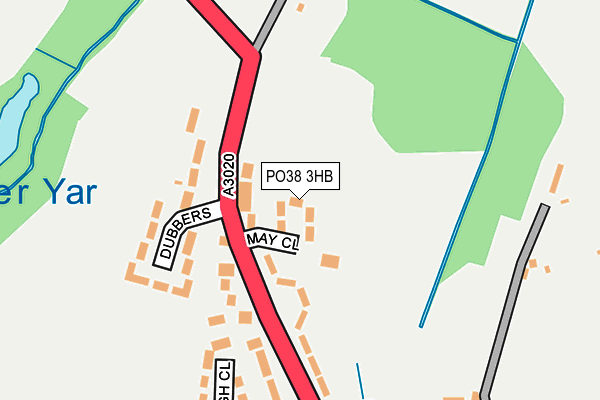 PO38 3HB map - OS OpenMap – Local (Ordnance Survey)