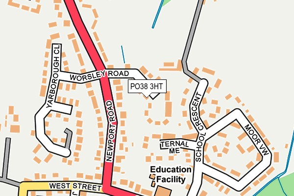 PO38 3HT map - OS OpenMap – Local (Ordnance Survey)