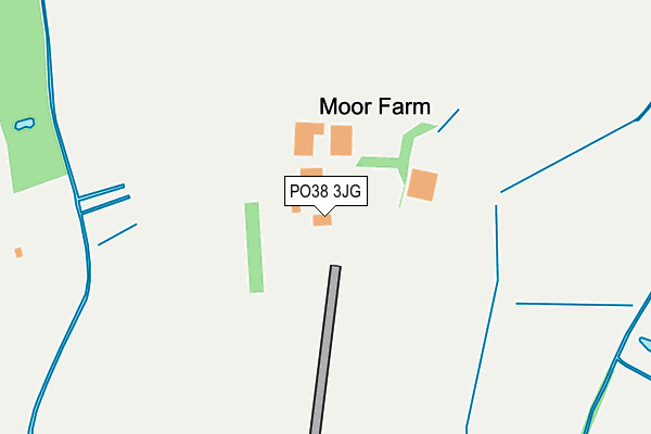 PO38 3JG map - OS OpenMap – Local (Ordnance Survey)