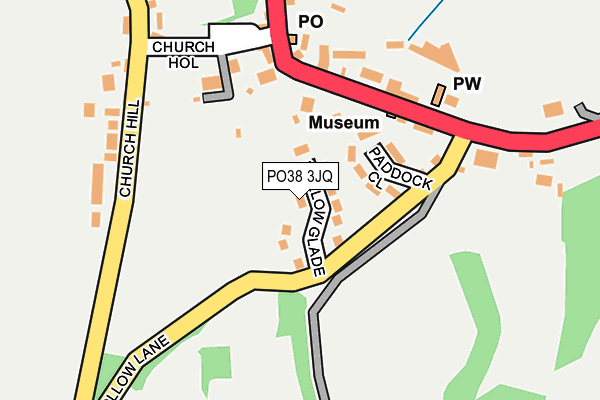 PO38 3JQ map - OS OpenMap – Local (Ordnance Survey)