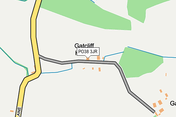 PO38 3JR map - OS OpenMap – Local (Ordnance Survey)