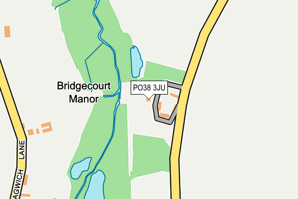 PO38 3JU map - OS OpenMap – Local (Ordnance Survey)