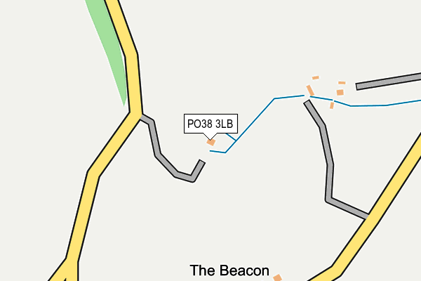 PO38 3LB map - OS OpenMap – Local (Ordnance Survey)