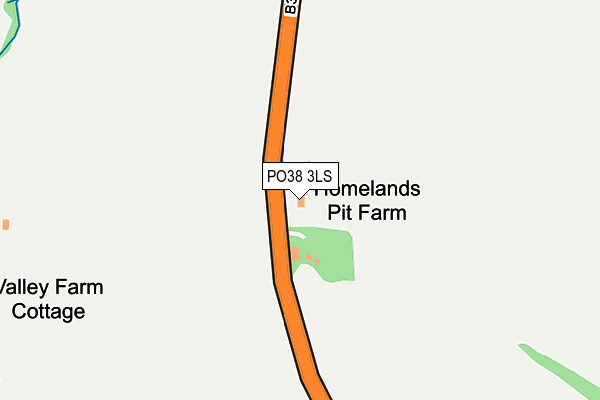 PO38 3LS map - OS OpenMap – Local (Ordnance Survey)