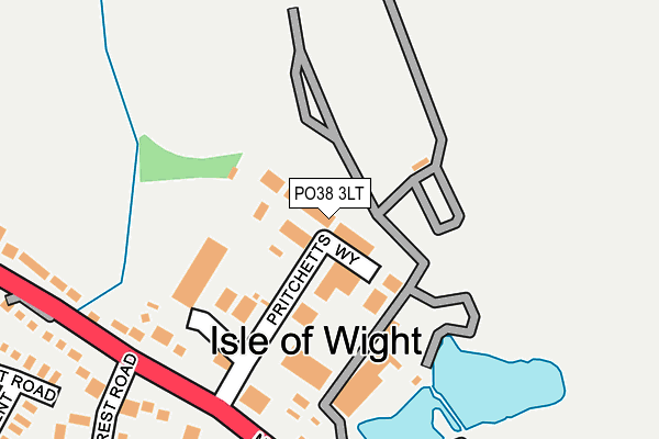 PO38 3LT map - OS OpenMap – Local (Ordnance Survey)