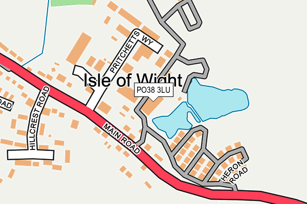 PO38 3LU map - OS OpenMap – Local (Ordnance Survey)