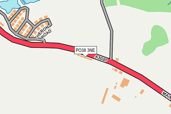 PO38 3NE map - OS OpenMap – Local (Ordnance Survey)