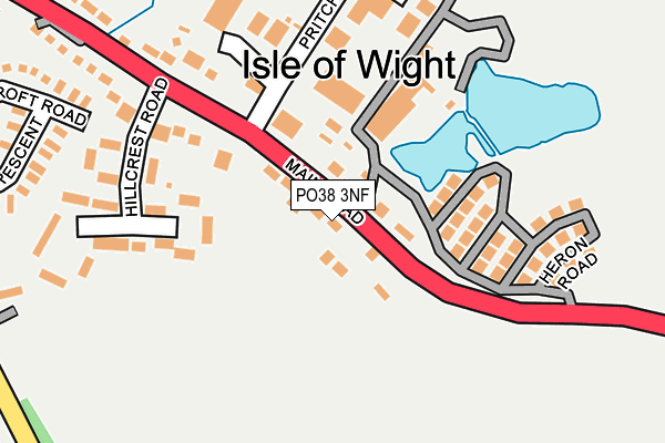 PO38 3NF map - OS OpenMap – Local (Ordnance Survey)