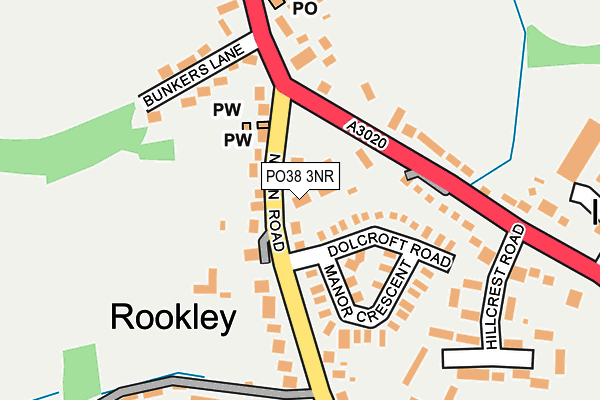 PO38 3NR map - OS OpenMap – Local (Ordnance Survey)