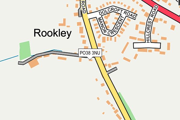 PO38 3NU map - OS OpenMap – Local (Ordnance Survey)