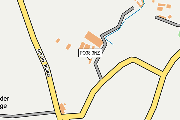 PO38 3NZ map - OS OpenMap – Local (Ordnance Survey)
