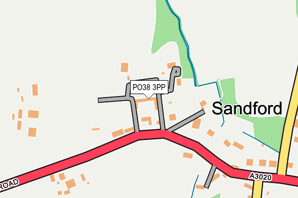 PO38 3PP map - OS OpenMap – Local (Ordnance Survey)