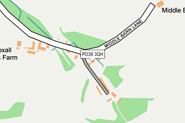 PO38 3QH map - OS OpenMap – Local (Ordnance Survey)