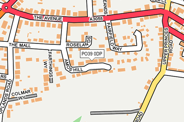PO39 0DP map - OS OpenMap – Local (Ordnance Survey)