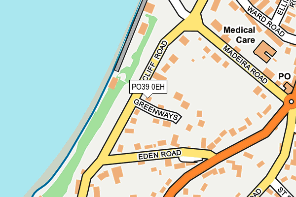 PO39 0EH map - OS OpenMap – Local (Ordnance Survey)