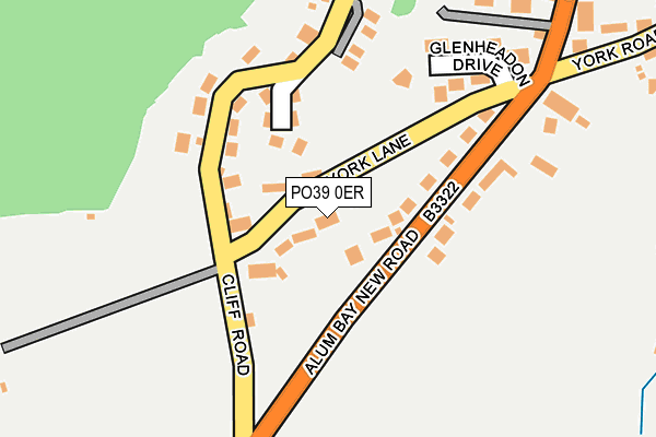 PO39 0ER map - OS OpenMap – Local (Ordnance Survey)