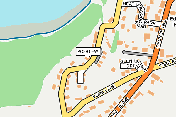 PO39 0EW map - OS OpenMap – Local (Ordnance Survey)