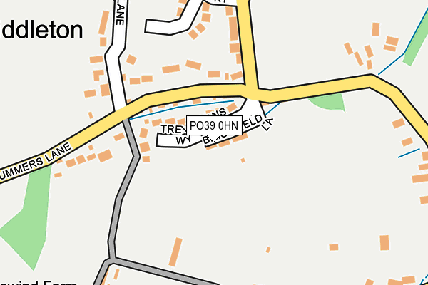 PO39 0HN map - OS OpenMap – Local (Ordnance Survey)