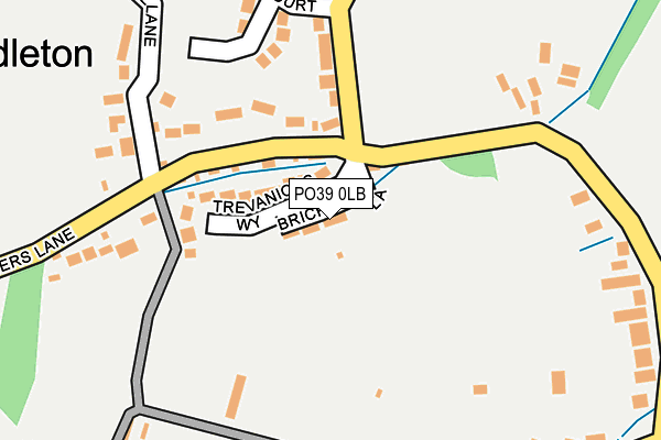 PO39 0LB map - OS OpenMap – Local (Ordnance Survey)