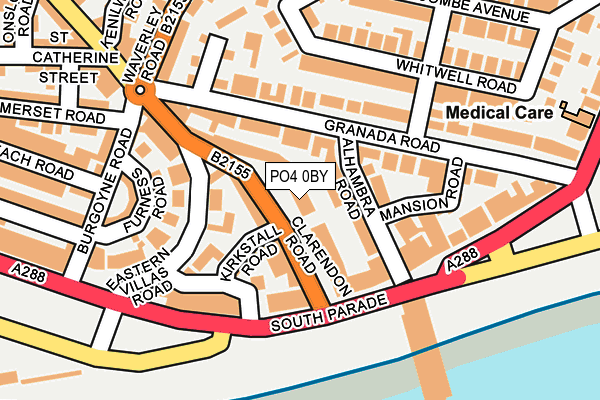 PO4 0BY map - OS OpenMap – Local (Ordnance Survey)