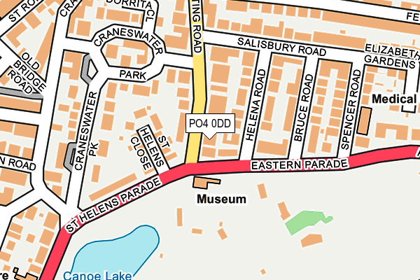 PO4 0DD map - OS OpenMap – Local (Ordnance Survey)