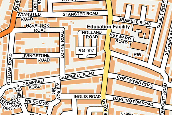 PO4 0DZ map - OS OpenMap – Local (Ordnance Survey)
