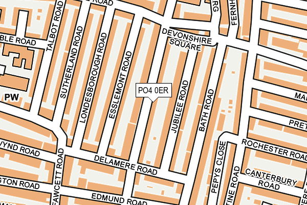 PO4 0ER map - OS OpenMap – Local (Ordnance Survey)