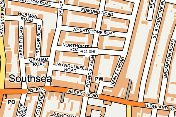 PO4 0HL map - OS OpenMap – Local (Ordnance Survey)