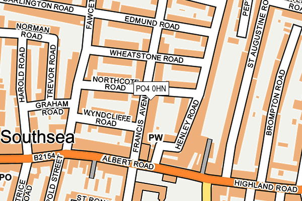 PO4 0HN map - OS OpenMap – Local (Ordnance Survey)