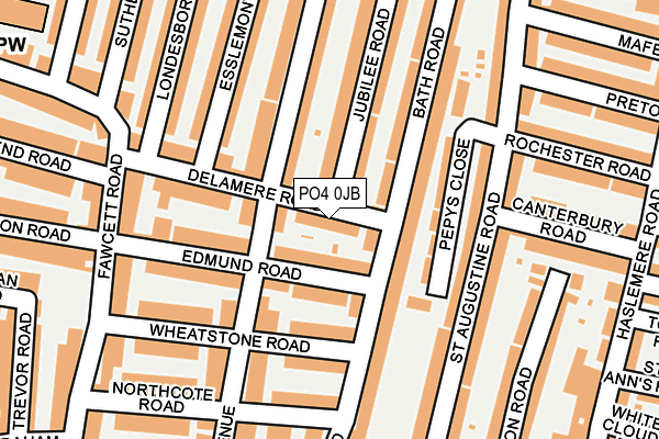 PO4 0JB map - OS OpenMap – Local (Ordnance Survey)