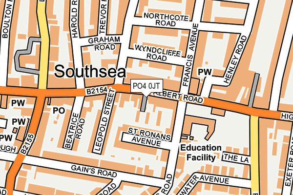 PO4 0JT map - OS OpenMap – Local (Ordnance Survey)