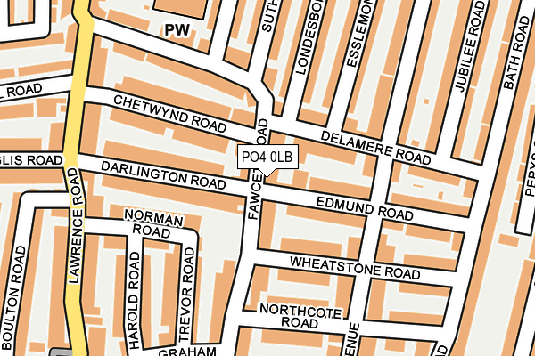 PO4 0LB map - OS OpenMap – Local (Ordnance Survey)