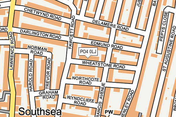 PO4 0LJ map - OS OpenMap – Local (Ordnance Survey)