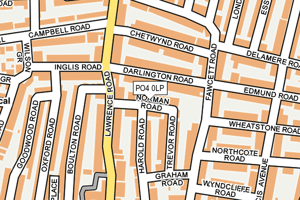 PO4 0LP map - OS OpenMap – Local (Ordnance Survey)