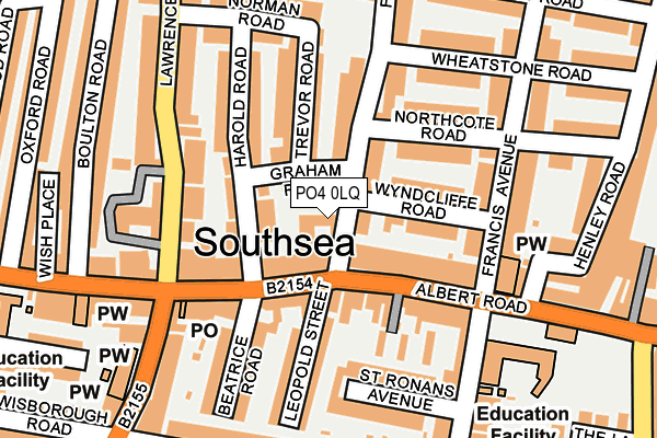 PO4 0LQ map - OS OpenMap – Local (Ordnance Survey)