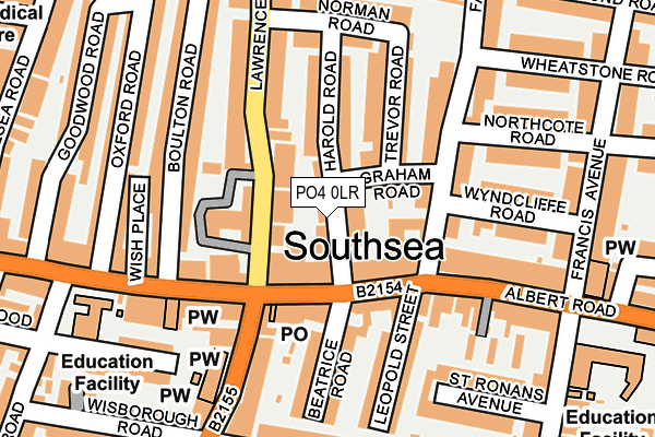 PO4 0LR map - OS OpenMap – Local (Ordnance Survey)