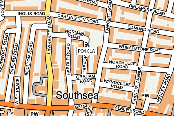 PO4 0LW map - OS OpenMap – Local (Ordnance Survey)