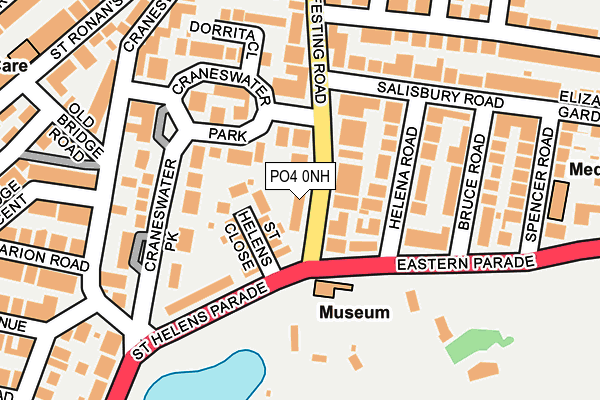 PO4 0NH map - OS OpenMap – Local (Ordnance Survey)