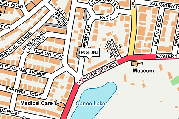 PO4 0NJ map - OS OpenMap – Local (Ordnance Survey)