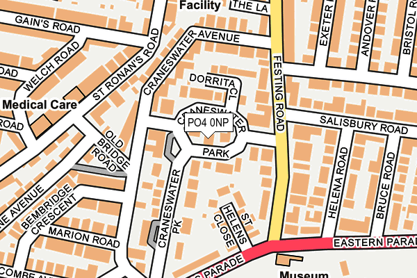 PO4 0NP map - OS OpenMap – Local (Ordnance Survey)
