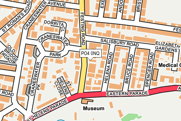 PO4 0NQ map - OS OpenMap – Local (Ordnance Survey)