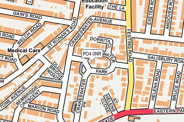 PO4 0NR map - OS OpenMap – Local (Ordnance Survey)